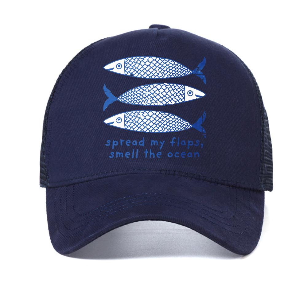 Funny Vingtae Fish Graphic baseball cap Men Women Harajuku Printed Casual caps Adjustable Snapback Hat summer mesh trucker hats Adjustable темно-синього кольору
Funny Vingtae Fish Graphic baseball cap Men Women Harajuku Printed Casual caps Adjustable Snapback Hat summer mesh trucker hats Adjustable темно-синього кольору