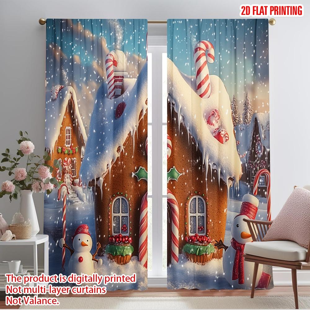 2pcs,2D plane printing Contemporary Curtains Gingerbread House Snowman Candy (3) Polyester Easy Install (without rod) Festive 52.50×116.00 CM 2pcs
2pcs,2D plane printing Contemporary Curtains Gingerbread House Snowman Candy (3) Polyester Easy Install (without rod) Festive 52.50×116.00 CM 2pcs