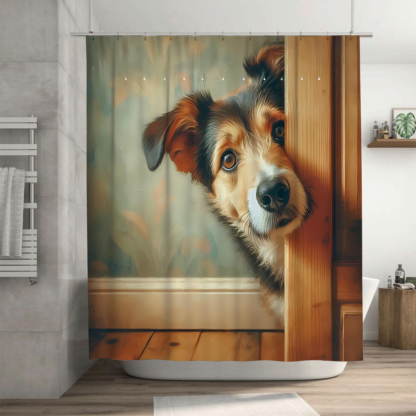 Cute Dog Design Waterproof Shower Curtain Heat Resistant Machine Washable Non-Transparent 180x180cm 90X180cm(35x70in)
Cute Dog Design Waterproof Shower Curtain Heat Resistant Machine Washable Non-Transparent 180x180cm 90X180cm(35x70in)