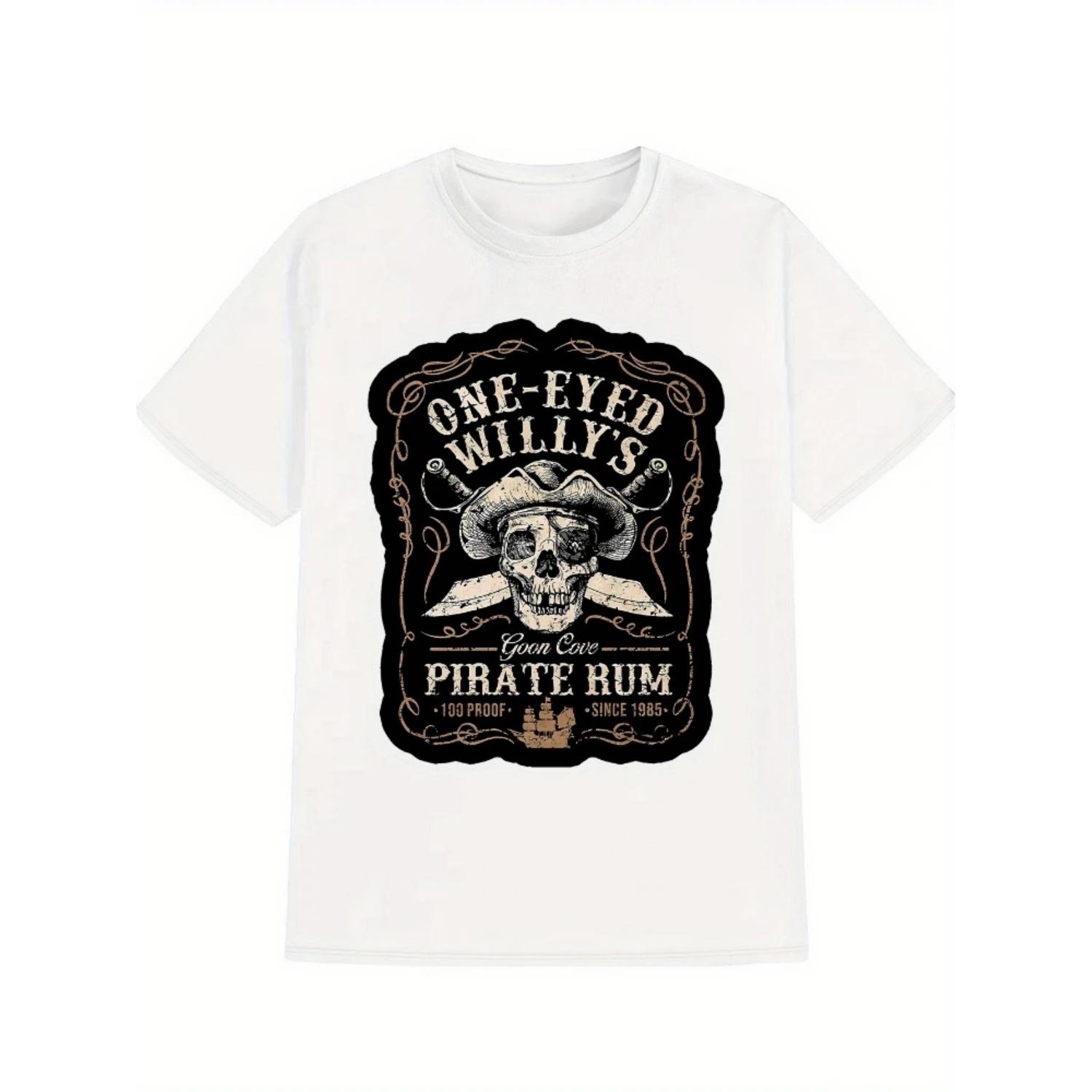 Vintage-Inspired _One-Eyed Willy s Pirate Rum_ Graphic with Skull &Crossbones-100% cotton O-neck casual printed men s T-shirt XXXXXL чорний
Vintage-Inspired _One-Eyed Willy s Pirate Rum_ Graphic with Skull &Crossbones-100% cotton O-neck casual printed men s T-shirt XXXXXL чорний