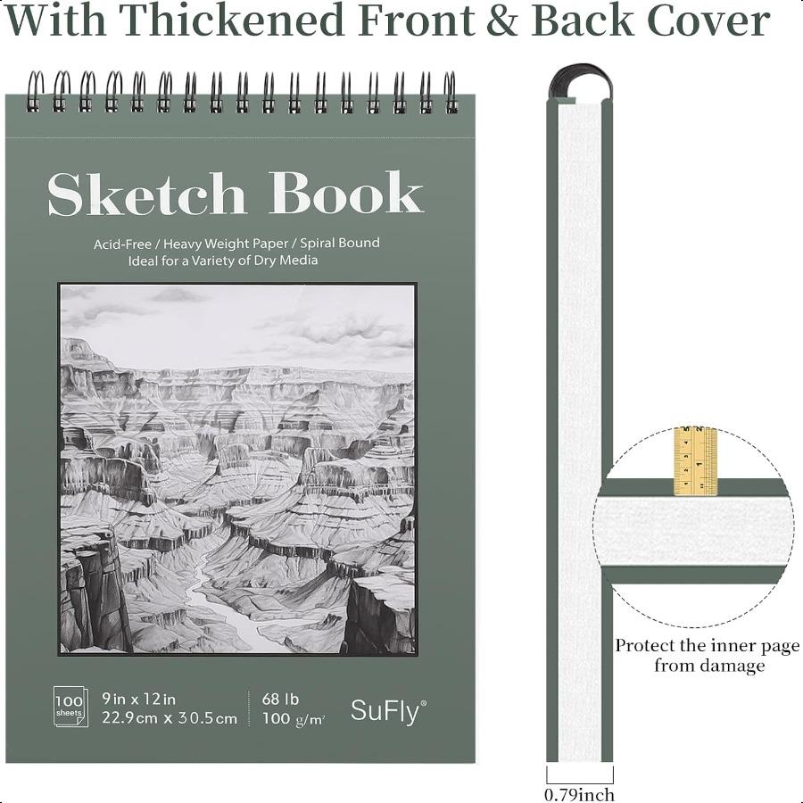 Альбом для эскизов SuFly 9x12 Блок бумаги для рисования 100 листов Верхний спиральный альбом для эскизов 68 фунтов 100 г/м² Альбом для эскизов для художественных принадлежностей для взрослых Белый United States
Альбом для эскизов SuFly 9x12 Блок бумаги для рисования 100 листов Верхний спиральный альбом для эскизов 68 фунтов 100 г/м² Альбом для эскизов для художественных принадлежностей для взрослых Белый United States
