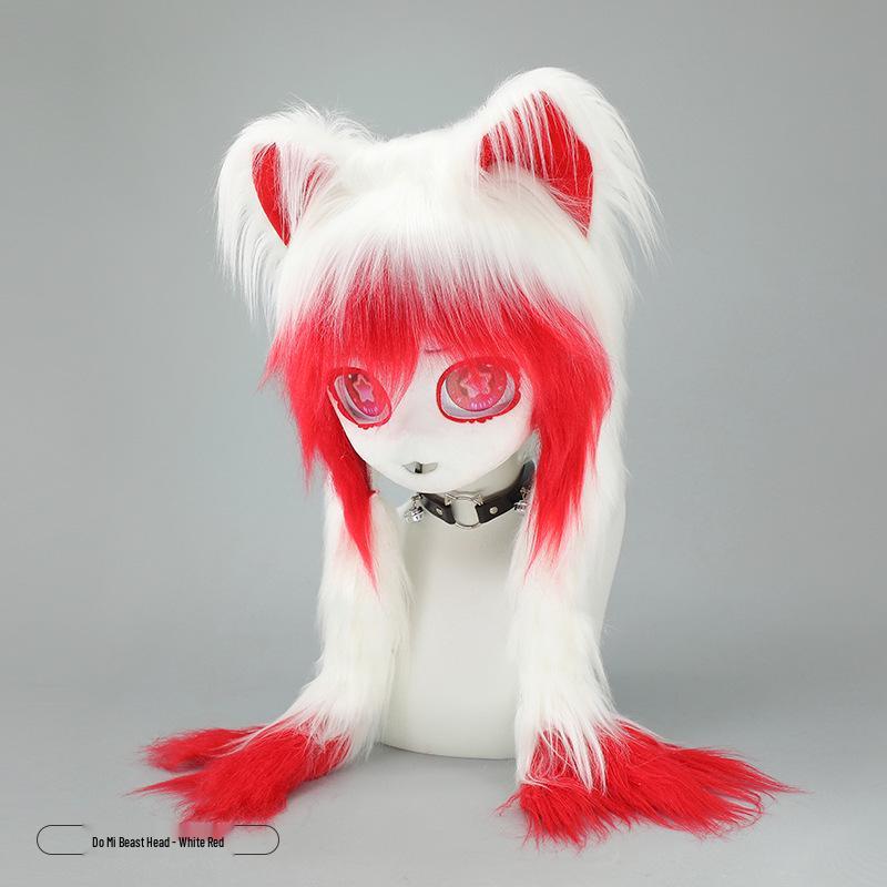 Lolita Cat Ear Plush Braids Furry Cosplay Headgear Kigurumi Costume
Lolita Cat Ear Plush Braids Furry Cosplay Headgear Kigurumi Costume
