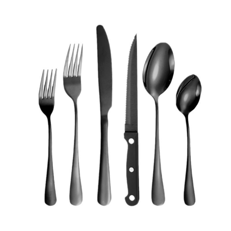 Cross-border 1010 stainless steel tableware 24-piece gold-plated Western steak knife, fork
Cross-border 1010 stainless steel tableware 24-piece gold-plated Western steak knife, fork