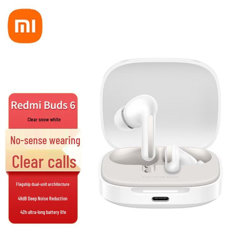 Xiaomi Redmi Buds 6 Active Noise Cancelling Wireless Earbuds
Xiaomi Redmi Buds 6 Active Noise Cancelling Wireless Earbuds