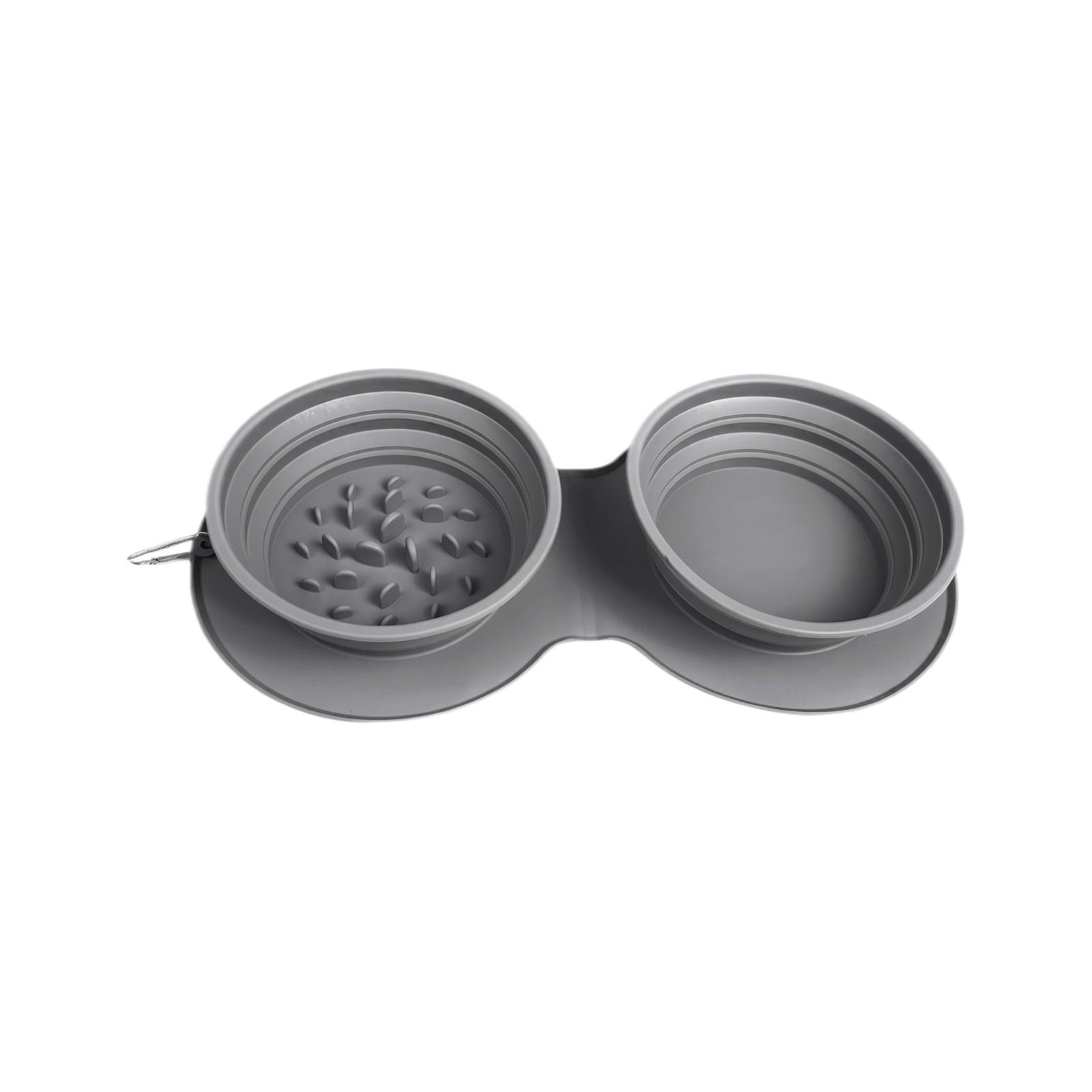 Collapsible Silicone Pet Bowl Double Feeding Dish Portable Outdoor Cat Dog Water Food Bowl Travel Foldable Pet Feeder One Size
Collapsible Silicone Pet Bowl Double Feeding Dish Portable Outdoor Cat Dog Water Food Bowl Travel Foldable Pet Feeder One Size