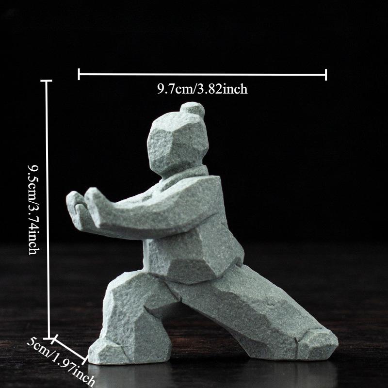 Handcrafted Tai Chi Warrior Stone Statue Chinese Kung Fu Decor Ornament for Desk Tea Table Office Gift
Handcrafted Tai Chi Warrior Stone Statue Chinese Kung Fu Decor Ornament for Desk Tea Table Office Gift