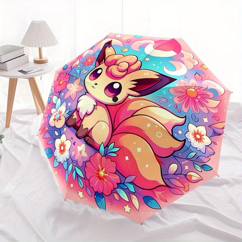 1pc Eevee Floral Automatic Folding Umbrella - 3 Folding Design, Vivid Cartoon Pattern, Suitable for Outdoor Activities, A Gift for Fans In A
1pc Eevee Floral Automatic Folding Umbrella - 3 Folding Design, Vivid Cartoon Pattern, Suitable for Outdoor Activities, A Gift for Fans In A