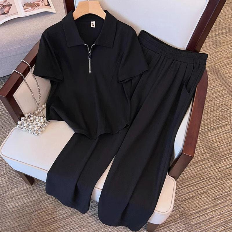 Spring Summer Women s Casual Sweat Suit Clothing Loose Tops Wide Leg Pants 2 Two Piece Set for Women XXXXL чорний
Spring Summer Women s Casual Sweat Suit Clothing Loose Tops Wide Leg Pants 2 Two Piece Set for Women XXXXL чорний