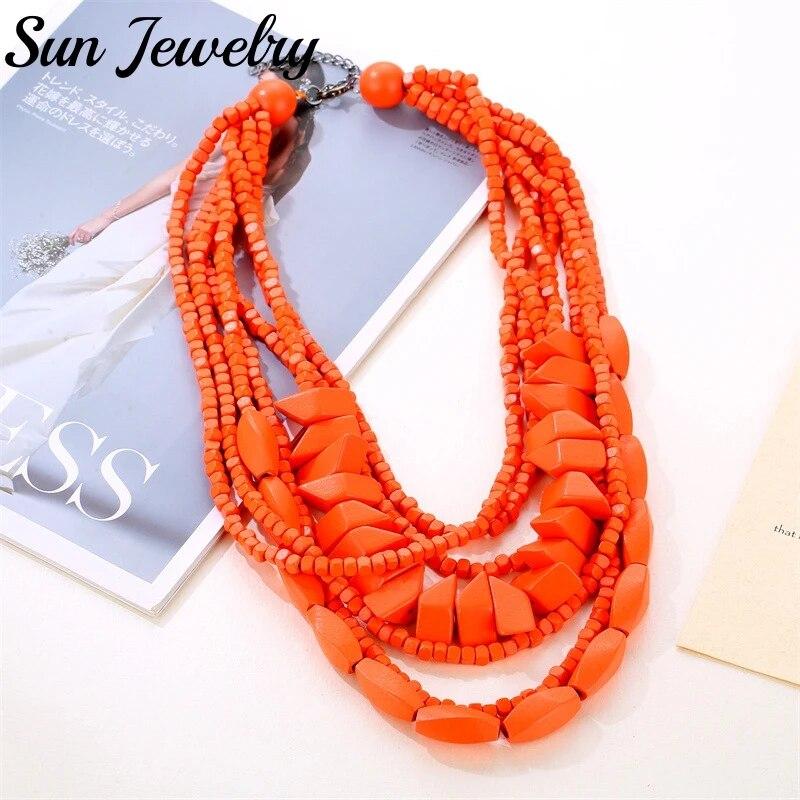 Handmade Boho Wooden Necklace Bib Bead Chain Choker Vintage Jewelry Boho Multicolored Wooden Necklace Pendant Party Favors Women
Handmade Boho Wooden Necklace Bib Bead Chain Choker Vintage Jewelry Boho Multicolored Wooden Necklace Pendant Party Favors Women