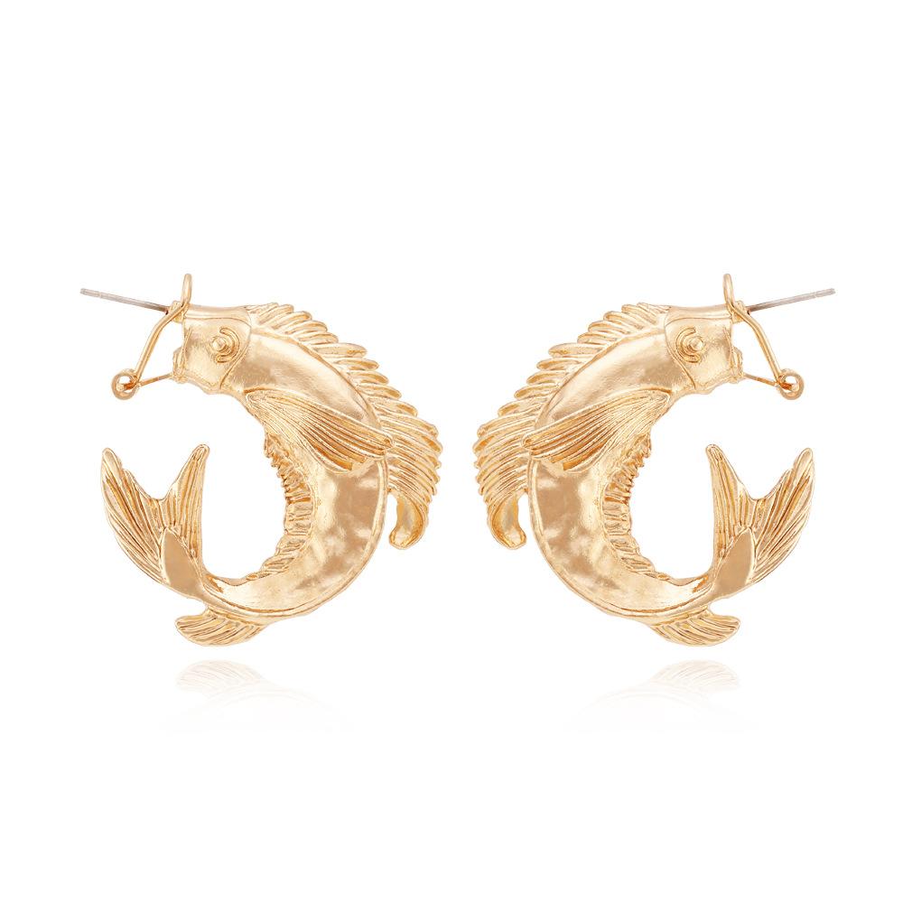 Metal Embossed Fish Shape Animal Geometric Earrings Women s Exaggerated Pop Dangle Earrings Banquet Zircon Accessories Digadagu золотой
Metal Embossed Fish Shape Animal Geometric Earrings Women s Exaggerated Pop Dangle Earrings Banquet Zircon Accessories Digadagu золотой