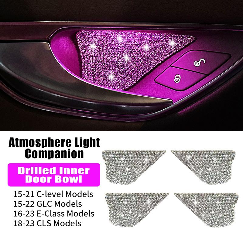 Наклейки на внутреннюю дверь C-класса E-класса E300L Atmosphere Light GLC/GLB/GLE/CLA Series Diamond Embedded Decoration для Mercedes 2pcs
Наклейки на внутреннюю дверь C-класса E-класса E300L Atmosphere Light GLC/GLB/GLE/CLA Series Diamond Embedded Decoration для Mercedes 2pcs