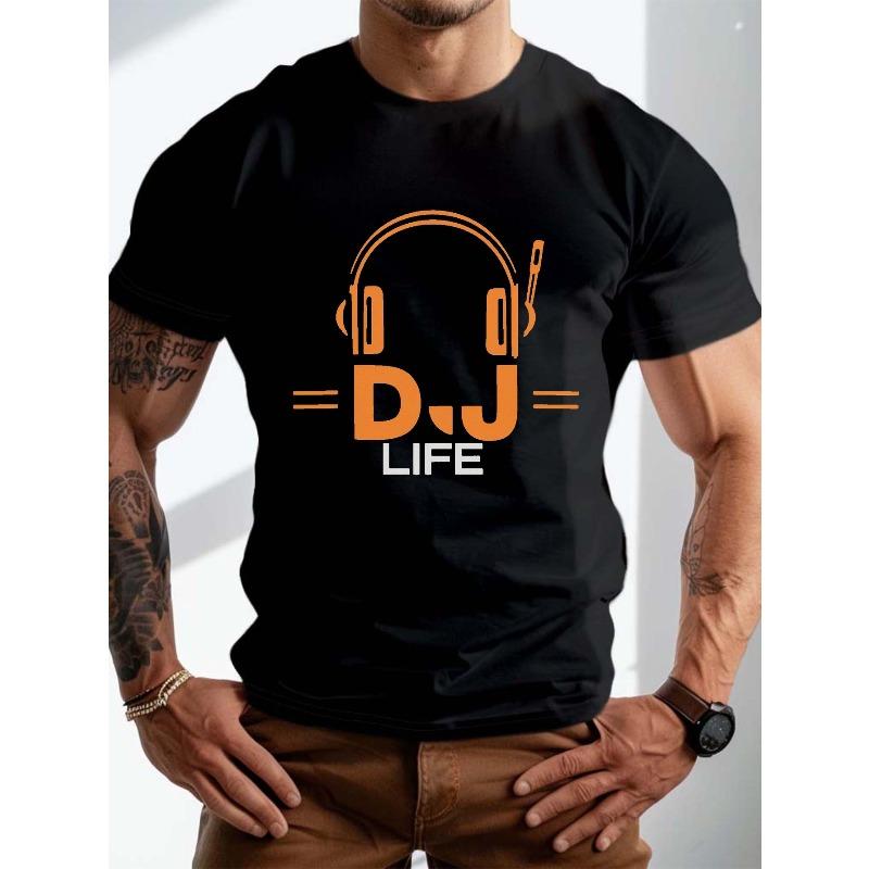 European Size Plus Size Round Neck Headset DJ LIFE Pattern Print Short Sleeve Men s T-shirt, Summer Casual Loose Sports,Breathable Comfy Men s T-shirt S чёрный
European Size Plus Size Round Neck Headset DJ LIFE Pattern Print Short Sleeve Men s T-shirt, Summer Casual Loose Sports,Breathable Comfy Men s T-shirt S чёрный