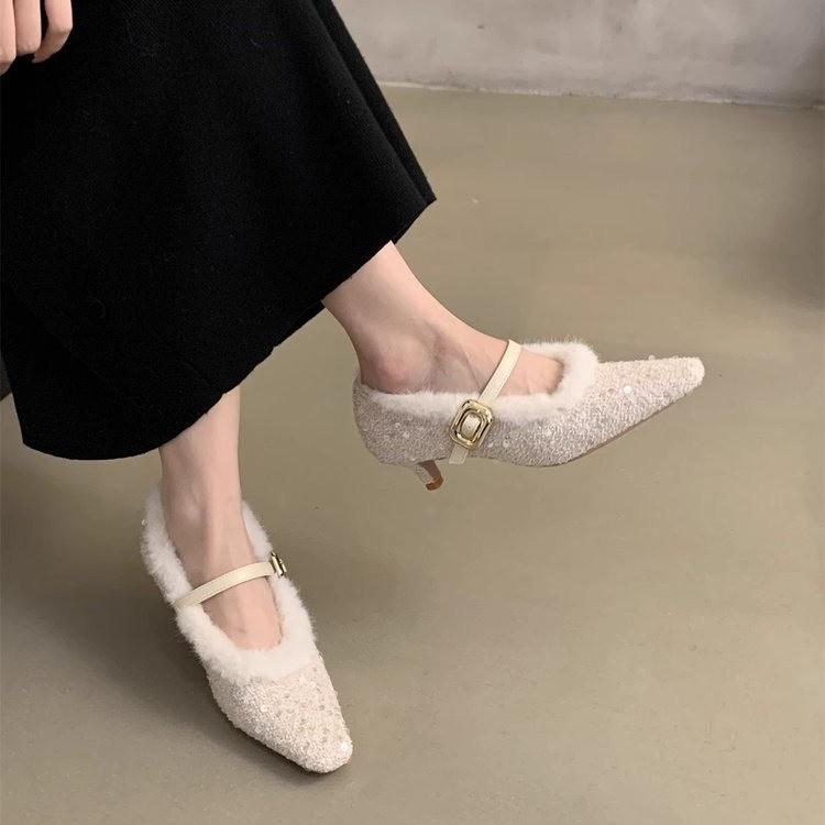 French fairy stiletto high heels 2024 Korean version of gentle temperament fluffy shoes women wear women s Mary Jane shoes 40 абрикосовий
French fairy stiletto high heels 2024 Korean version of gentle temperament fluffy shoes women wear women s Mary Jane shoes 40 абрикосовий