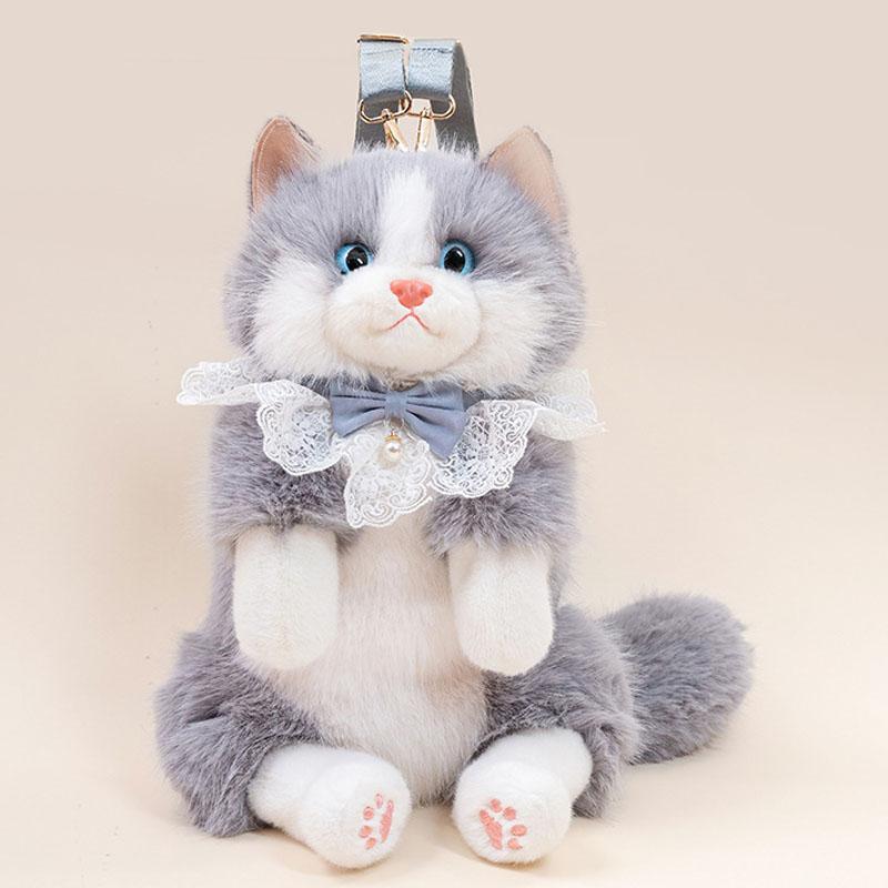 Cute Realistic Ragdoll Backpacks Women Bow Cat Plush Bags Small Capacity Daypacks Lolita Cartoon Personalized Gifts for Girls серый
Cute Realistic Ragdoll Backpacks Women Bow Cat Plush Bags Small Capacity Daypacks Lolita Cartoon Personalized Gifts for Girls серый
