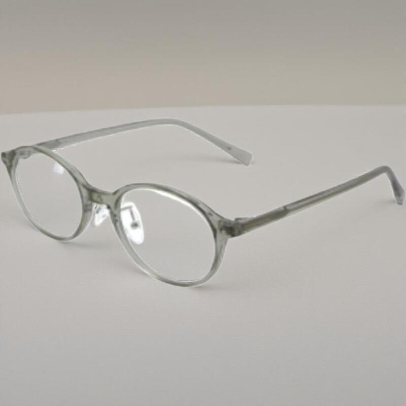 Simple round retro style PVC glasses for men and women light gray
Simple round retro style PVC glasses for men and women light gray