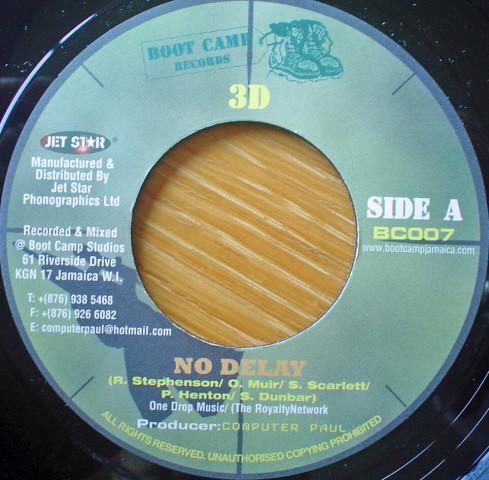 7inch Record 3D COMPUTER PAUL SLY DUNBAR No Delay BC007 Boot Camp Recor 2004 UK Reggae Ska Dub Used
7inch Record 3D COMPUTER PAUL SLY DUNBAR No Delay BC007 Boot Camp Recor 2004 UK Reggae Ska Dub Used