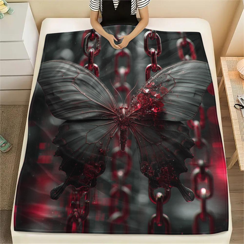 Iron Chain Butterfly Print Flannel Blanket, High quality Comfortable for All Seasons, Home Decor, Warmth and Comfort 80cm x 120cm
Iron Chain Butterfly Print Flannel Blanket, High quality Comfortable for All Seasons, Home Decor, Warmth and Comfort 80cm x 120cm