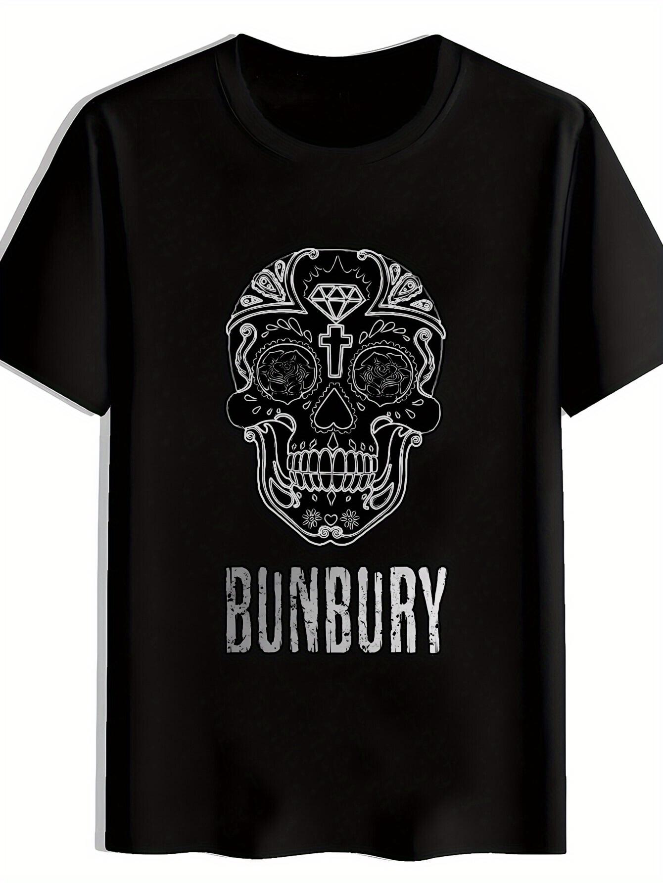 Vintage Rock Band Graphic T-shirt - Black Polyester Crew Neck Short Sleeve Tee with Skull & Crossbones Design XXL
Vintage Rock Band Graphic T-shirt - Black Polyester Crew Neck Short Sleeve Tee with Skull & Crossbones Design XXL