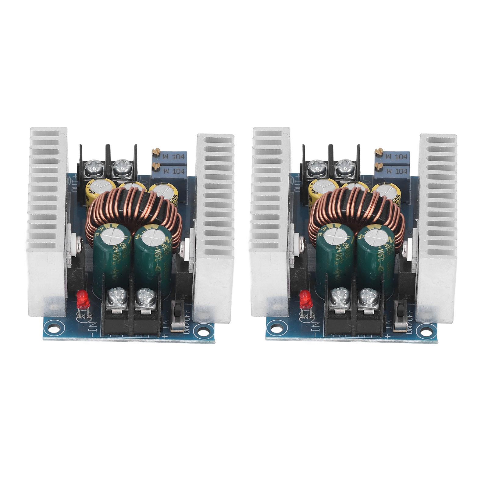 2Pcs DC to DC Buck Converter Voltage Regulator Board 6‑40V to 1.2‑35V 300W 20A Set Kit
2Pcs DC to DC Buck Converter Voltage Regulator Board 6‑40V to 1.2‑35V 300W 20A Set Kit