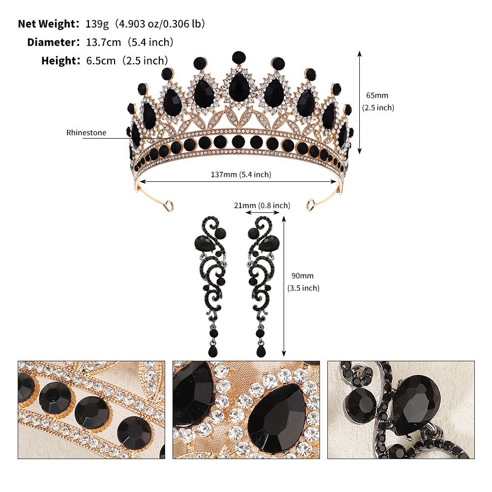 Аксессуары для волос в стиле тематической вечеринки, комплект серег с короной в стиле барокко, ретро, полная бриллиантовая корона, вечерние серьги на Хэллоуин
Аксессуары для волос в стиле тематической вечеринки, комплект серег с короной в стиле барокко, ретро, полная бриллиантовая корона, вечерние серьги на Хэллоуин