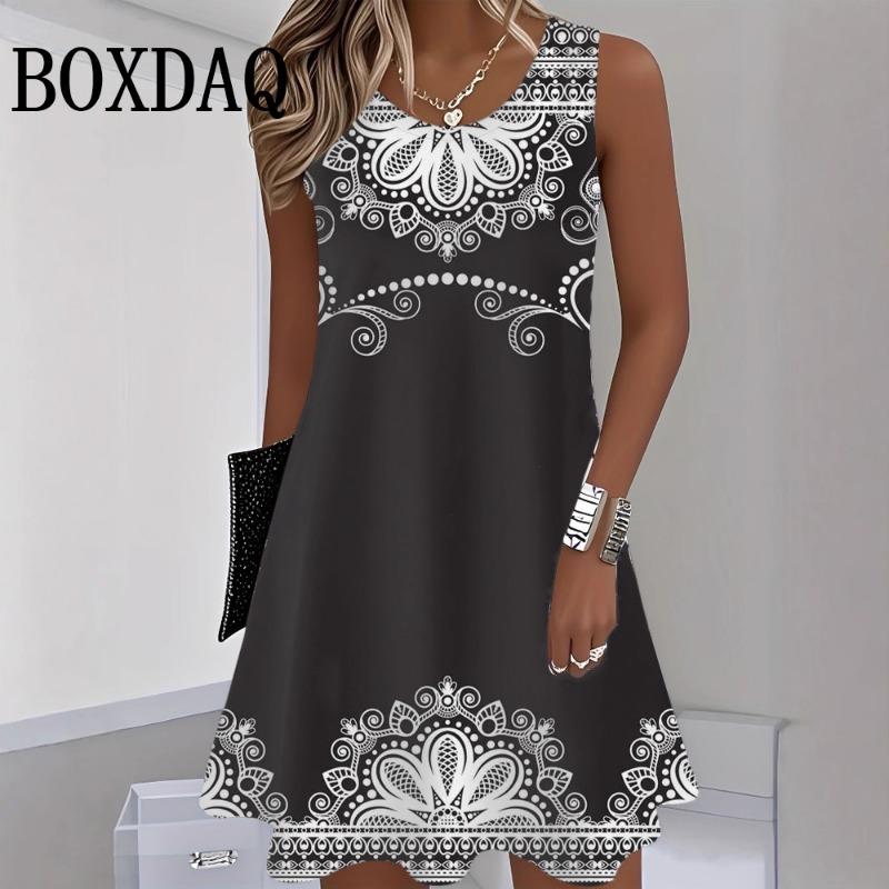 Summer Beach Sleeveless Tank Dress Women Sundress Casual Loose O-Neck Dresses For Women Fashion Street Hip Hop Short Dress S
Summer Beach Sleeveless Tank Dress Women Sundress Casual Loose O-Neck Dresses For Women Fashion Street Hip Hop Short Dress S