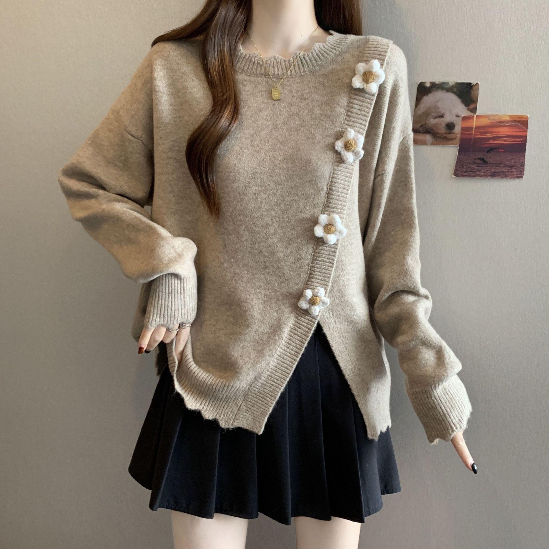 Plus Size Women s 2025 Autumn/Winter 3D Flower Knit Oatmeal Sweater Base Layer 2XL (Recommended for 65-75 kg)
Plus Size Women s 2025 Autumn/Winter 3D Flower Knit Oatmeal Sweater Base Layer 2XL (Recommended for 65-75 kg)