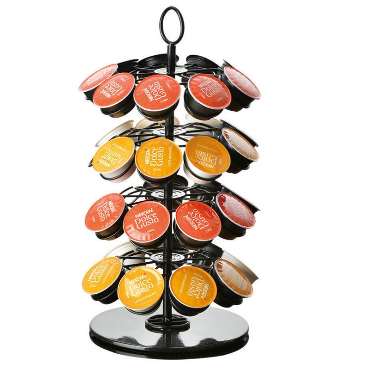 Dolce Gusto Coffee Capsule Holder: Rotating 36-Pod Tree Style Storage Rack for Tassimo Pods.
Dolce Gusto Coffee Capsule Holder: Rotating 36-Pod Tree Style Storage Rack for Tassimo Pods.