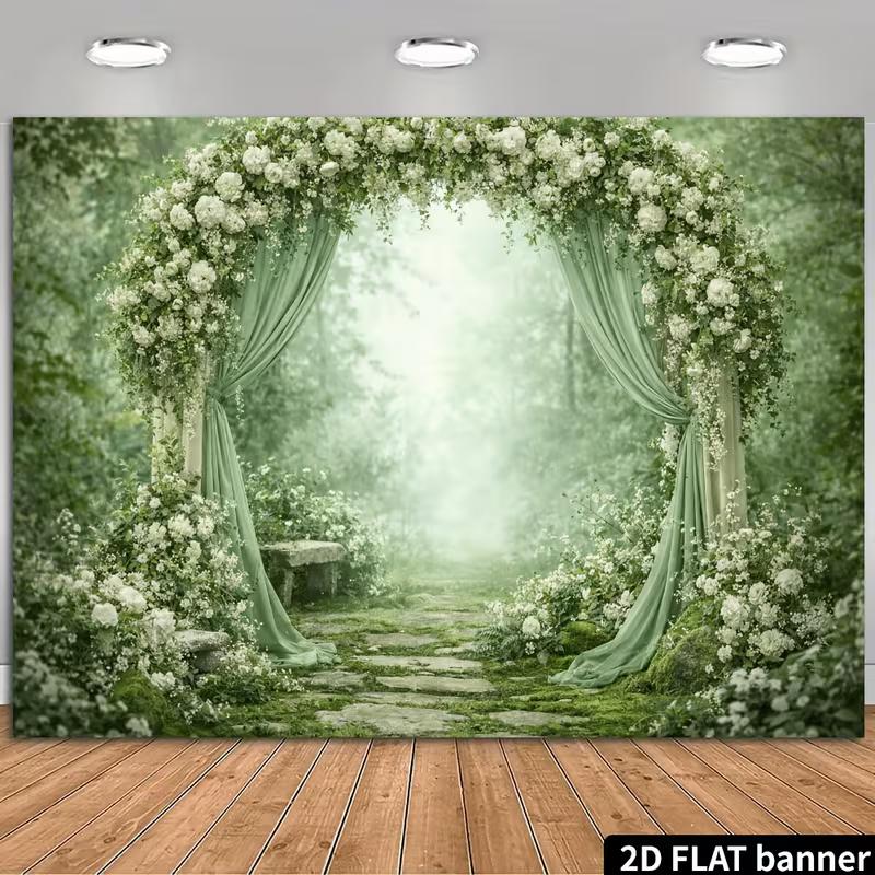 2D Romantic White Flower & Greenery Backdrop Enchanted Forest Banner 47.2x31.5inch/120*80cm
2D Romantic White Flower & Greenery Backdrop Enchanted Forest Banner 47.2x31.5inch/120*80cm