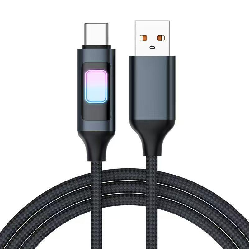 100W Fast Charging Braided USB-C Cable with Colorful Breathing Light for Apple and Huawei 15/17
100W Fast Charging Braided USB-C Cable with Colorful Breathing Light for Apple and Huawei 15/17
