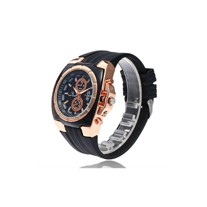 Luxury V8 Rubber Casual Quartz Watch For Men Unique Dial Design Precise Movement Water Resistant Best Value
Luxury V8 Rubber Casual Quartz Watch For Men Unique Dial Design Precise Movement Water Resistant Best Value