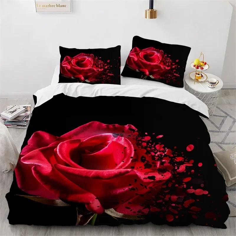 Rose Floral Soft Duvet Cover Microfiber Romantic Flower Beding Set Ful King For Young Girls Tens Valentine s Day Weding Bedrom Decor 100*200cm Single
Rose Floral Soft Duvet Cover Microfiber Romantic Flower Beding Set Ful King For Young Girls Tens Valentine s Day Weding Bedrom Decor 100*200cm Single
