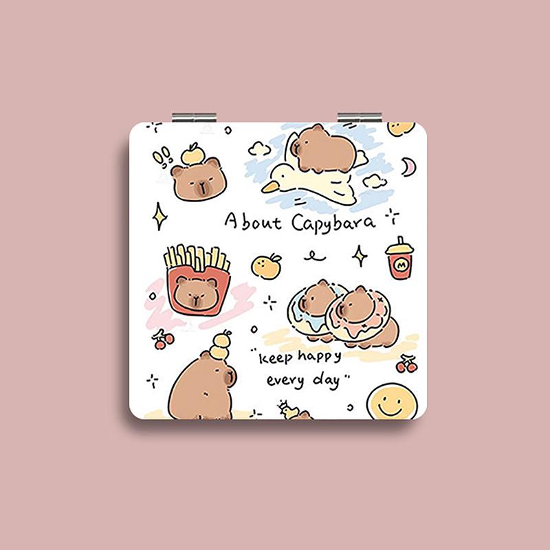 Cartoon Animal Folding Makeup Mirror Pu Leather Mini Double-Sided Cosmetic Mirror Portable Girls Square High-Definition Mirror
Cartoon Animal Folding Makeup Mirror Pu Leather Mini Double-Sided Cosmetic Mirror Portable Girls Square High-Definition Mirror
