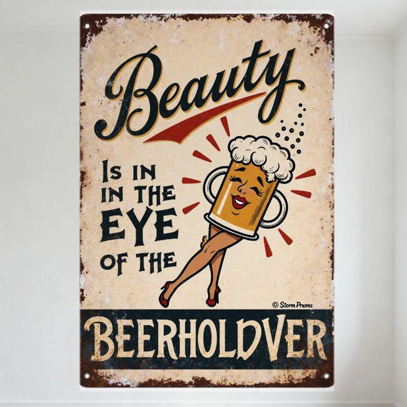 Vintage Beauty Is In The Beerholdver Metal Sign with Beer Mug Pin-Up Girl - Aged Beige Rusty Edge Tin Plaque for Bar Home Deco 20x30cm(7.8x11.8inch)
Vintage Beauty Is In The Beerholdver Metal Sign with Beer Mug Pin-Up Girl - Aged Beige Rusty Edge Tin Plaque for Bar Home Deco 20x30cm(7.8x11.8inch)