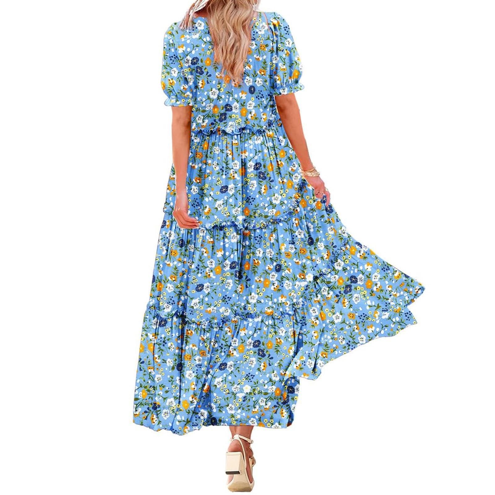 Жіноча квіткова максі-обтягуюча сукня в стилі Boho Flowy Going Out Slim Dress Dress для пікніка XL
Жіноча квіткова максі-обтягуюча сукня в стилі Boho Flowy Going Out Slim Dress Dress для пікніка XL