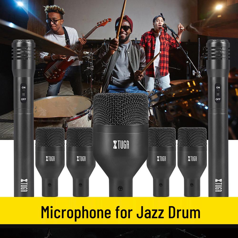 Stage Band Performance Mic Set: Dynamic Instrument Microphones with Stands for Drums (DI7) DI7 Aluminum Case without Cable
Stage Band Performance Mic Set: Dynamic Instrument Microphones with Stands for Drums (DI7) DI7 Aluminum Case without Cable