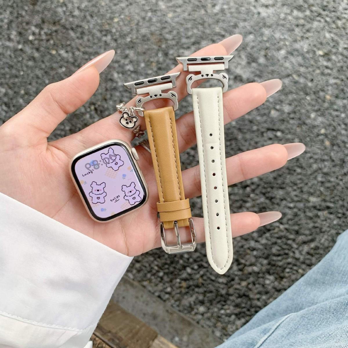 Bear Pendant Patchwork Leather Strap for Apple Watch Series 4-11 For Apple 38/40/41/S10/S11(42)mm хаки/белый
Bear Pendant Patchwork Leather Strap for Apple Watch Series 4-11 For Apple 38/40/41/S10/S11(42)mm хаки/белый