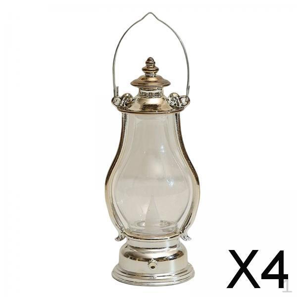4xOld Fashioned Retro Flameless Lantern Hanging for Hiking Garden Desk Table Silver
4xOld Fashioned Retro Flameless Lantern Hanging for Hiking Garden Desk Table Silver