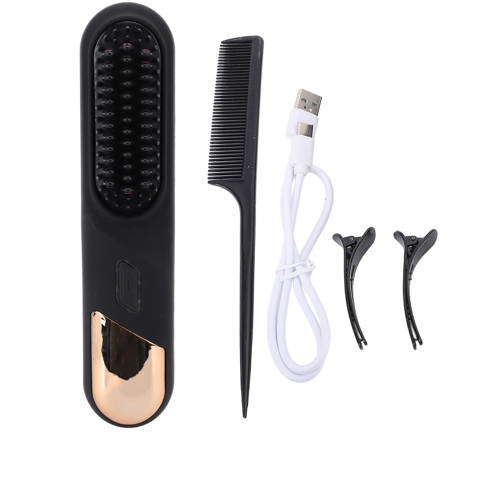 Hair Straightener Comb Negative Ion Cordless Hair Straightener Brush Fast Heating Hair
Hair Straightener Comb Negative Ion Cordless Hair Straightener Brush Fast Heating Hair
