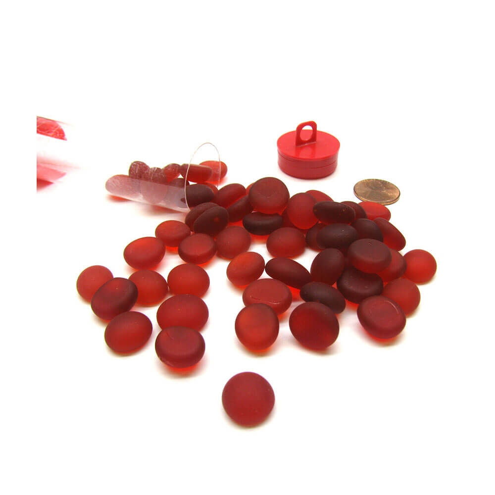 Gaming Stones Crystal Red Frosted Glass Stones 4 Tube
Gaming Stones Crystal Red Frosted Glass Stones 4 Tube