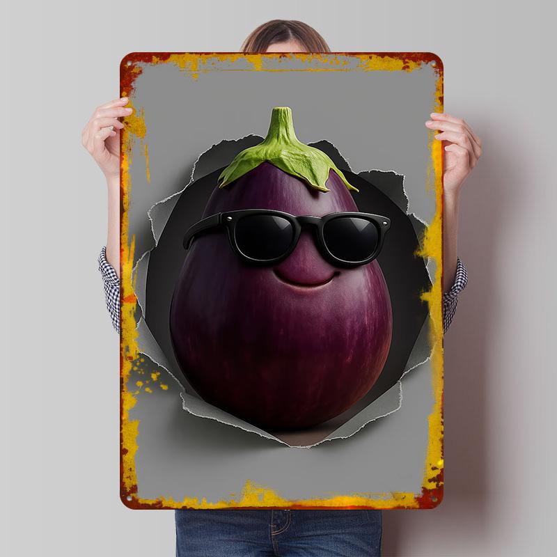 Cool Eggplant With Sunglasses Printed Poster Customized Wall Art Retro Vintage Metal Tin Signs for Bathroom Decor Wand Deko Room 20x30cm(7.8x11.8inch)
Cool Eggplant With Sunglasses Printed Poster Customized Wall Art Retro Vintage Metal Tin Signs for Bathroom Decor Wand Deko Room 20x30cm(7.8x11.8inch)