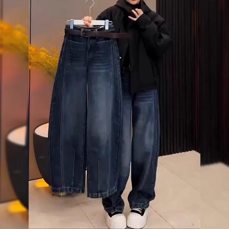 Women s Fleece-Lined Retro Wide-Leg Jeans: New Autumn/Winter Styles for Curvy and Plus-Size Figures, Hip-Covering Design. 4XL
Women s Fleece-Lined Retro Wide-Leg Jeans: New Autumn/Winter Styles for Curvy and Plus-Size Figures, Hip-Covering Design. 4XL