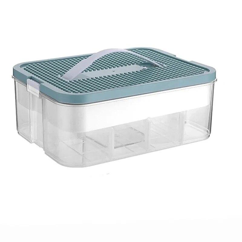 Штабелируемый детский ящик для хранения строительных блоков с ручкой - Регулируемый органайзер для игрушек, косметики и мелочей 1 layer зелёный
Штабелируемый детский ящик для хранения строительных блоков с ручкой - Регулируемый органайзер для игрушек, косметики и мелочей 1 layer зелёный