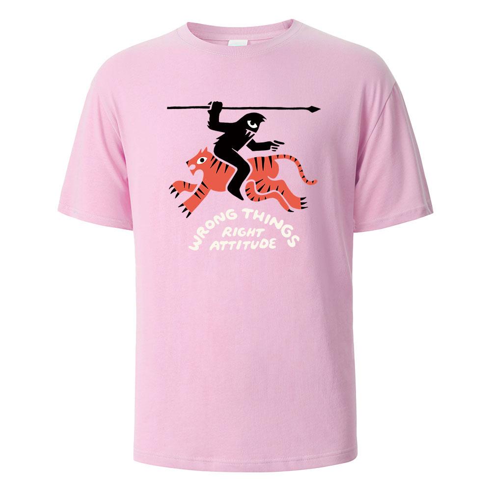 Men s Printed T-shirt Wrong Things Right Attitude 100% Cotton Summer Breathable Basic Tops O-neck Oversize Tees Men Clothing 4XL
Men s Printed T-shirt Wrong Things Right Attitude 100% Cotton Summer Breathable Basic Tops O-neck Oversize Tees Men Clothing 4XL