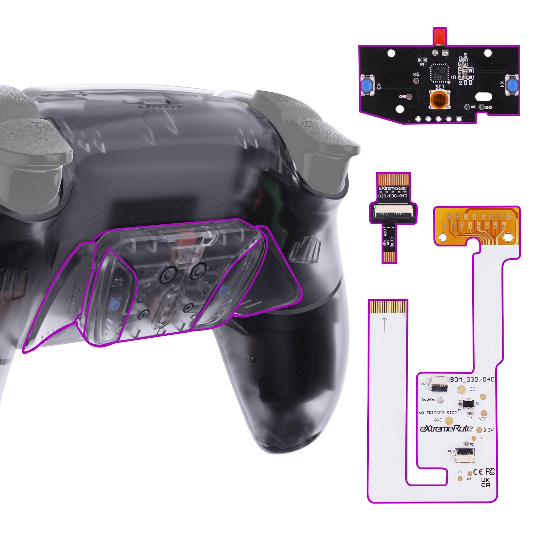 not a Clear plastic RISE4 V3 back remap kit for eXtremeRate ps5 controller upgrade board for ps5 controller back shell with rubber grip 4 back buttons чистий
not a Clear plastic RISE4 V3 back remap kit for eXtremeRate ps5 controller upgrade board for ps5 controller back shell with rubber grip 4 back buttons чистий