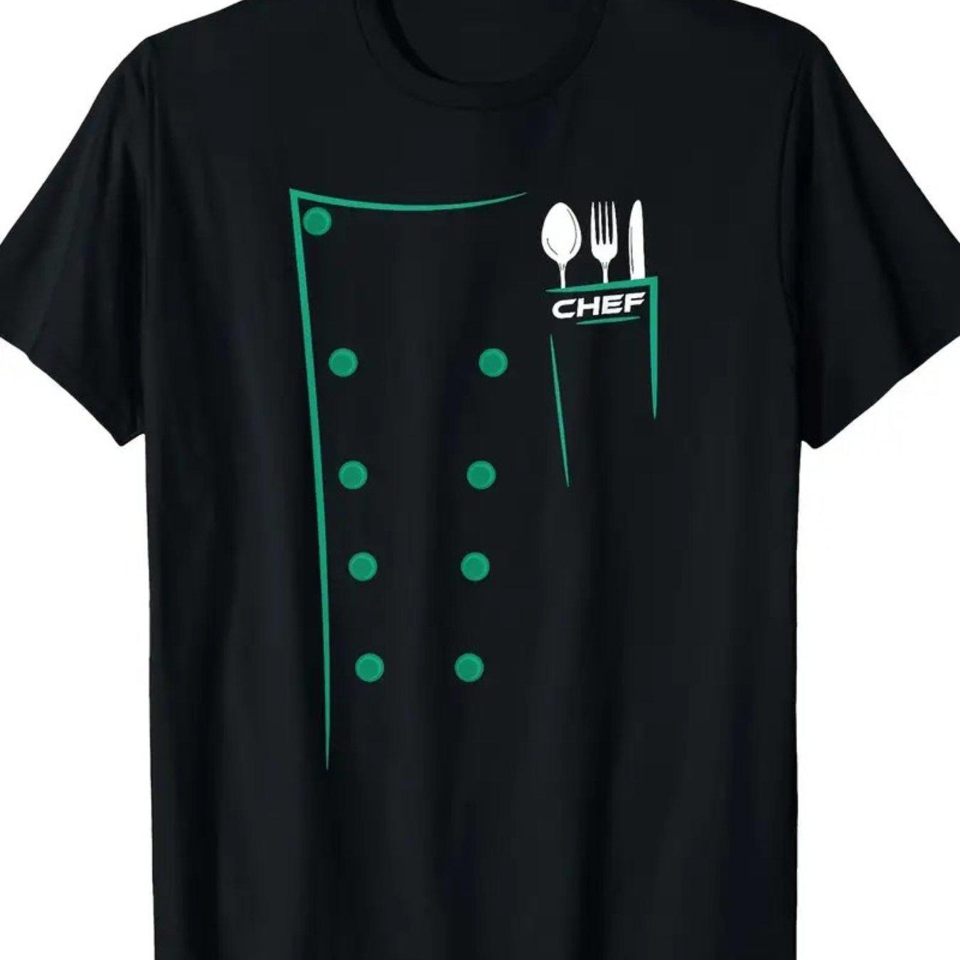 Chef Jacket Graphic Print Mens Casual Cotton TShirt Short Sleeve Crew Neck Tee 4XL
Chef Jacket Graphic Print Mens Casual Cotton TShirt Short Sleeve Crew Neck Tee 4XL
