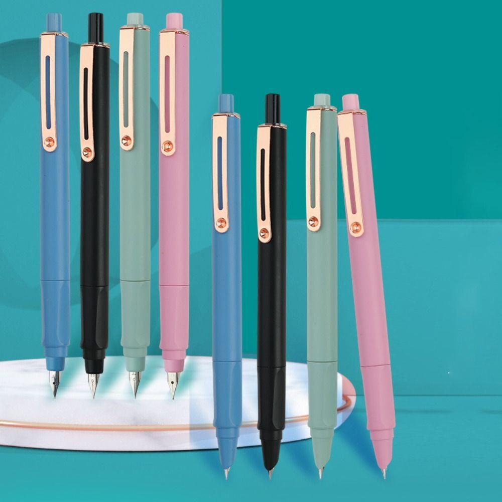 Retractable Press Type Fountain Pen Color Pen Body Writing Pen 0.38mm Ink Pen Office style 1
Retractable Press Type Fountain Pen Color Pen Body Writing Pen 0.38mm Ink Pen Office style 1