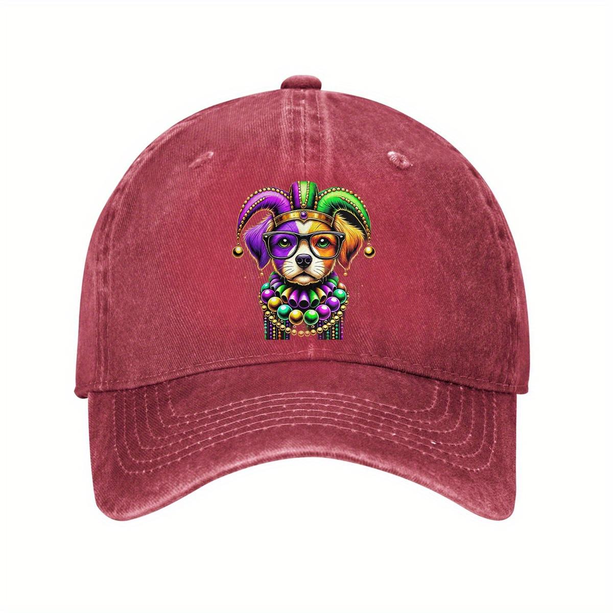 Mardi Gras Dog Print Baseball Cap Adjustable Cotton Casual Adult Trucker Hat One Size
Mardi Gras Dog Print Baseball Cap Adjustable Cotton Casual Adult Trucker Hat One Size