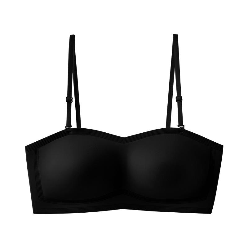 Thin and light breathable cup removable cross shoulder strap bra foundation liquid sexy tube top seamless xl size: recommended weight 125-140 (38/85abc) чорний
Thin and light breathable cup removable cross shoulder strap bra foundation liquid sexy tube top seamless xl size: recommended weight 125-140 (38/85abc) чорний