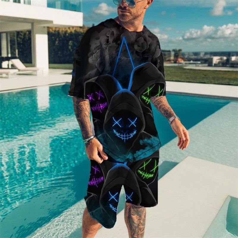 Муж. Комплект из шорт и футболки Футболка Инвентарь Пугающий Красный С принтом букв Круглый вырез На открытом воздухе Уличный С короткими рукавами Одежда 2 шт. Классический Классический 3XL синий
Муж. Комплект из шорт и футболки Футболка Инвентарь Пугающий Красный С принтом букв Круглый вырез На открытом воздухе Уличный С короткими рукавами Одежда 2 шт. Классический Классический 3XL синий