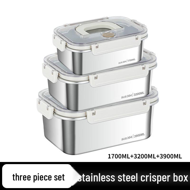 ZISIZ Portable 3-Piece Stainless Steel Bento Box
ZISIZ Portable 3-Piece Stainless Steel Bento Box
